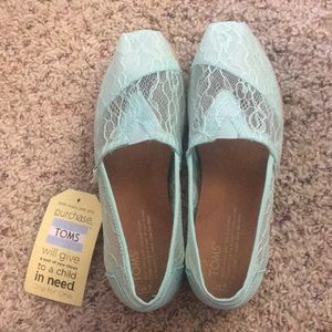 Toms Women’s Mint Lace Flats